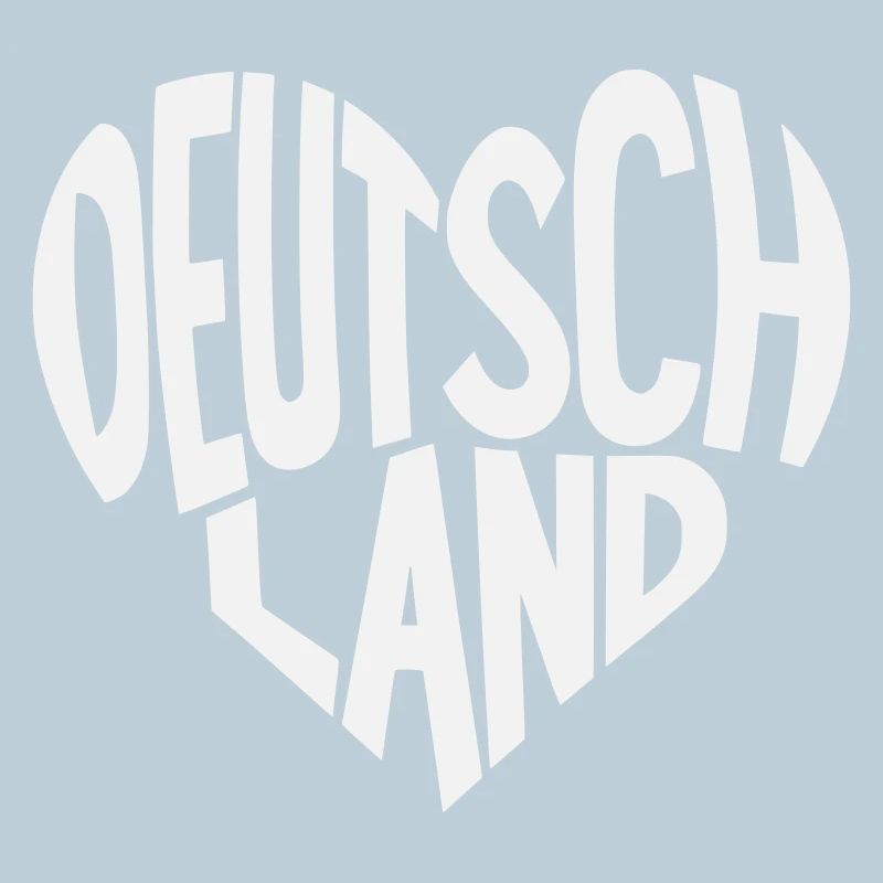 Herzschriftzug Deutschland
