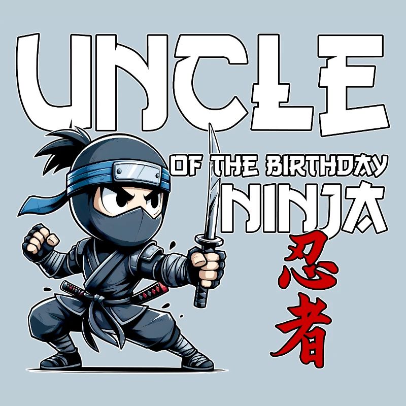 Onkel des Geburtstags Ninja Geburtstag Lustig