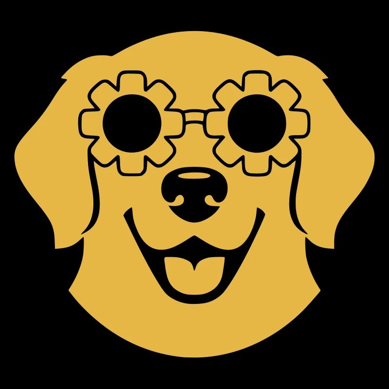 Équipement de lunettes pour chien retriever Nerd