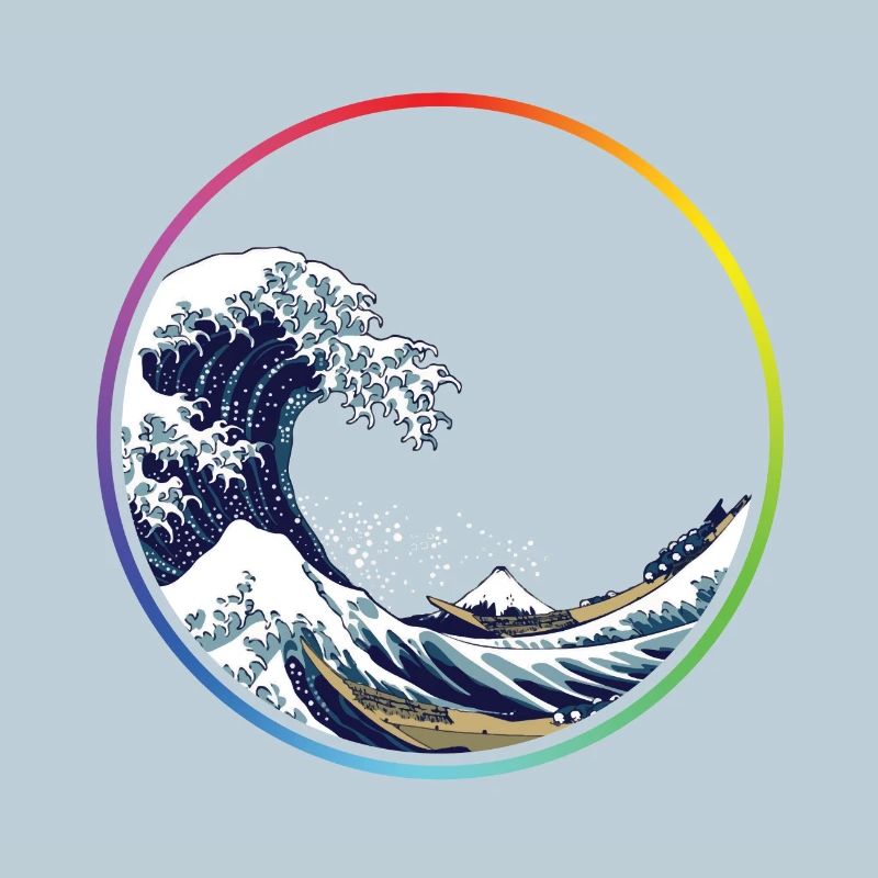 Rainbow Wave Circle