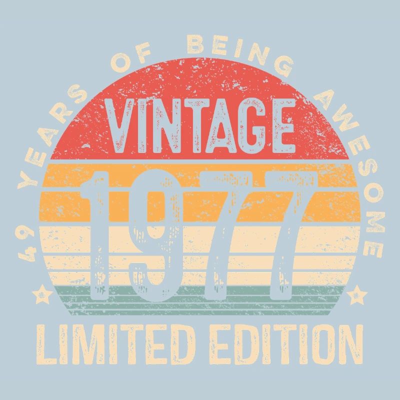 Édition limitée vintage 1977 49e anniversaire