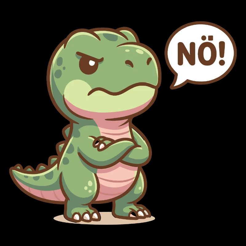 Dinosaure mignon. Non, drôle de dicton
