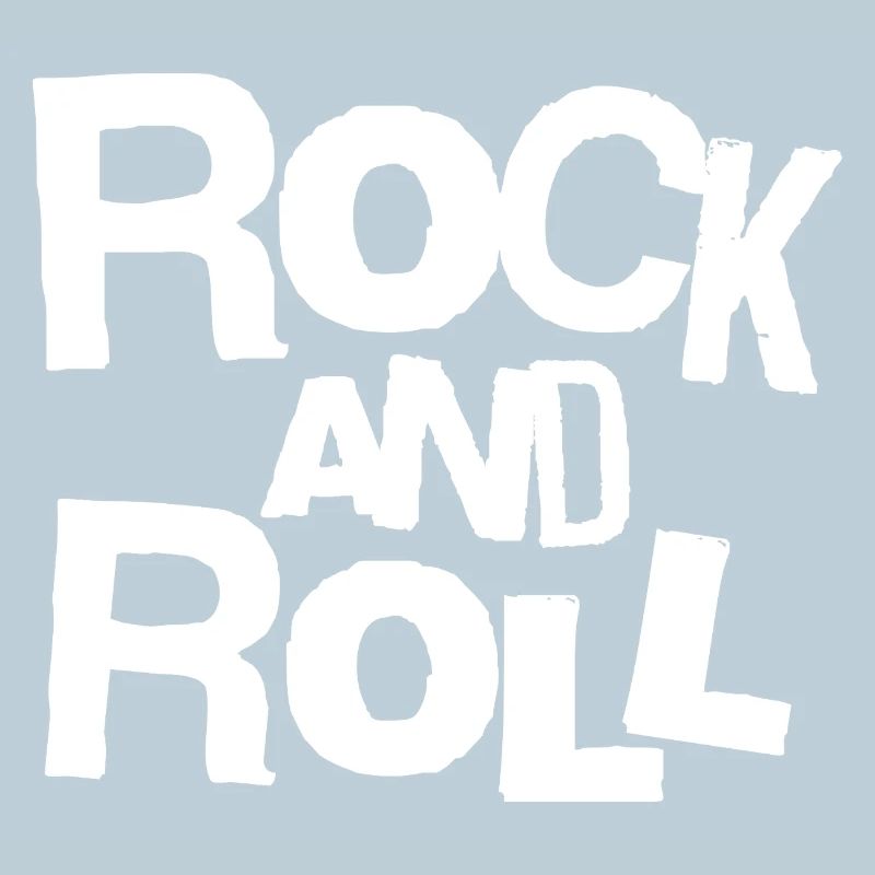 Rock and Roll Bold Typography T-Shirt