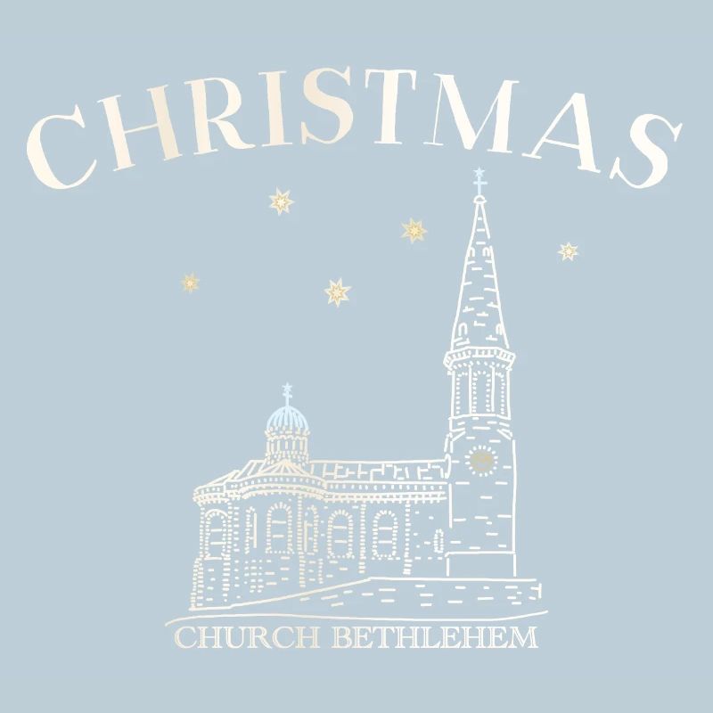 Weihnachtskirche Bethlehem Zeichnung