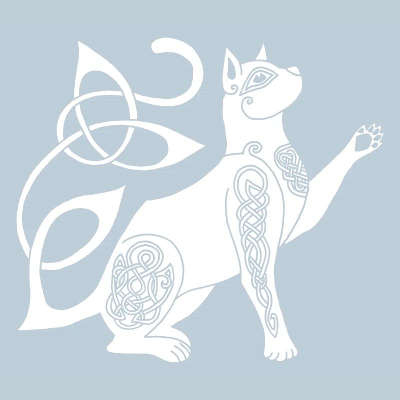 Celtic White Cat