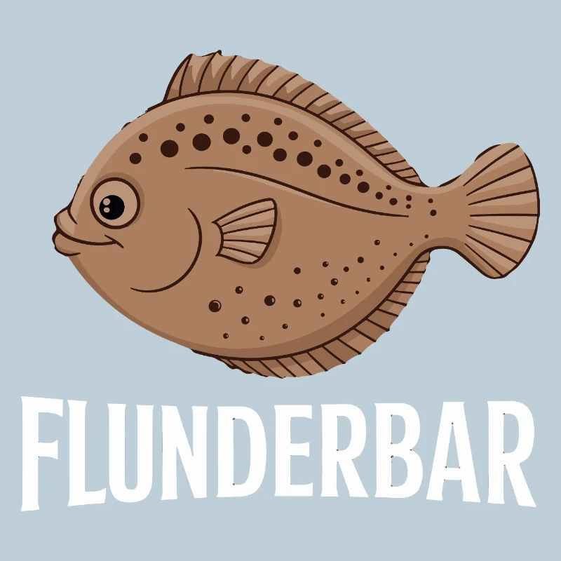 Flounder Bar Funny Flounder Word Game for Anglers
