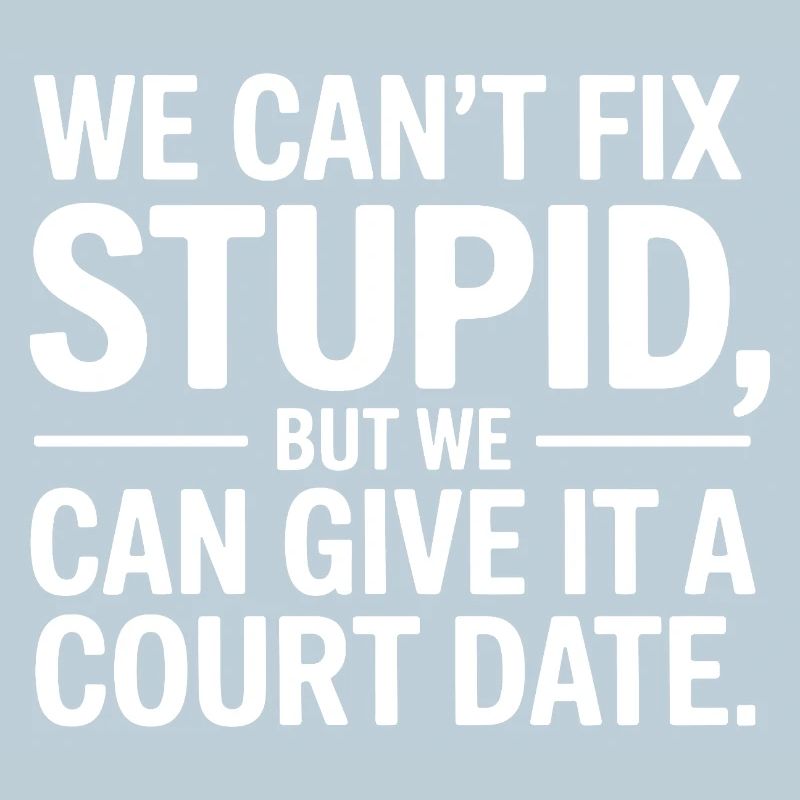 We Can't Fix Stupid but We Can Give It a Court