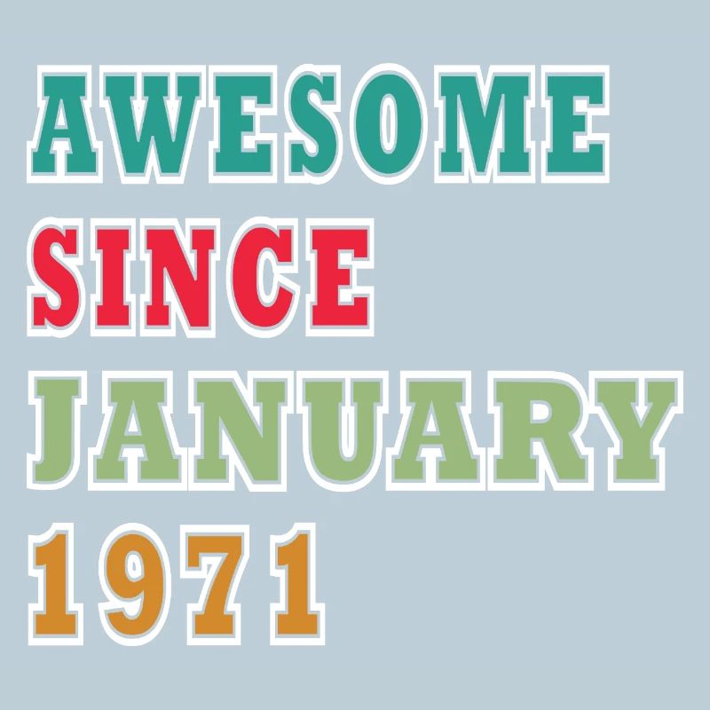 55th Birthday Original January Born 1971