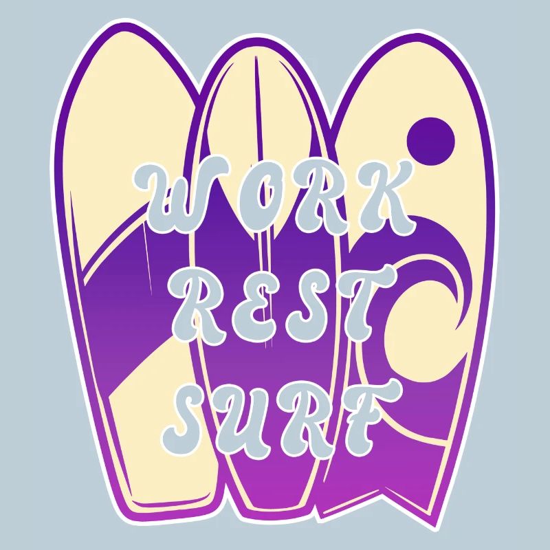 Surfing Spruch Design