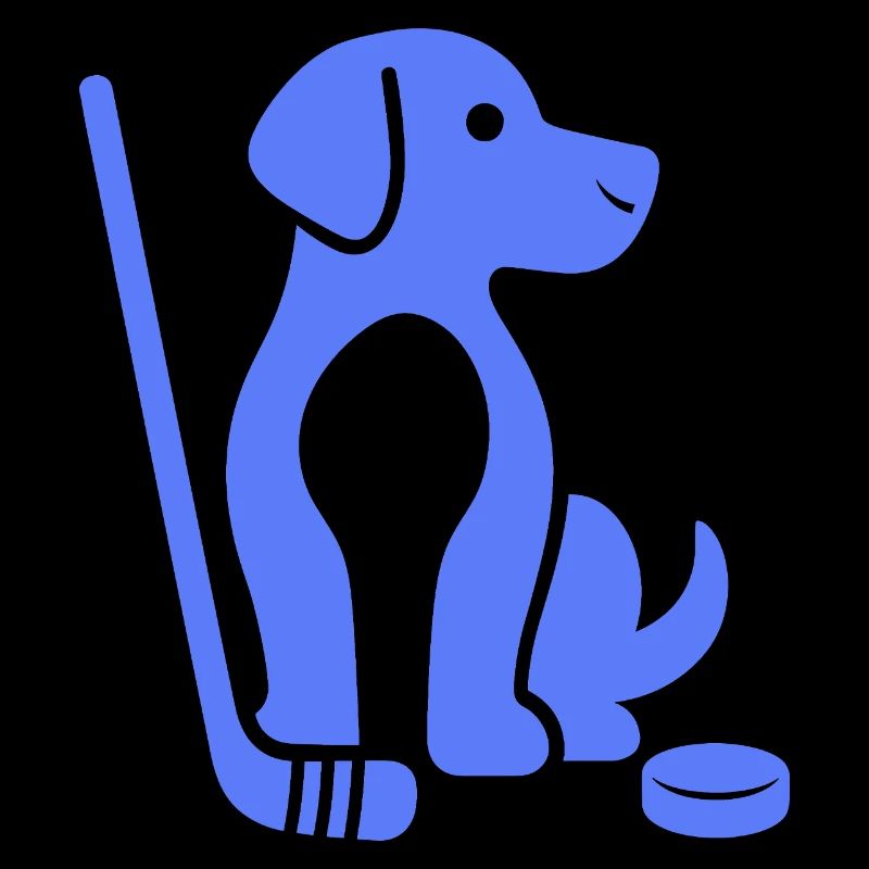 Teckel Beagle Maître Maître De Hockey sur Glace