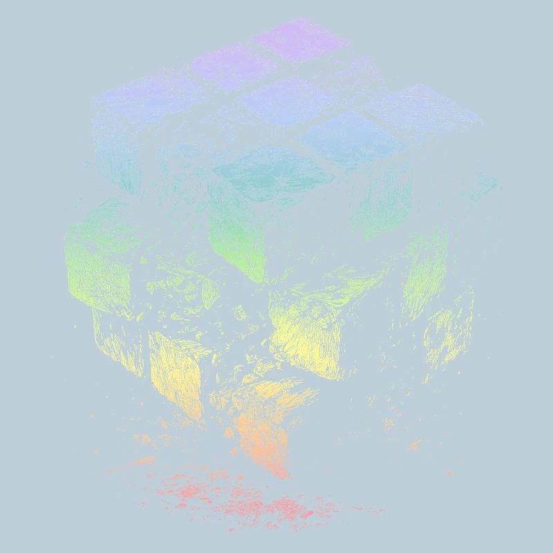 Cube Rainbow Colors