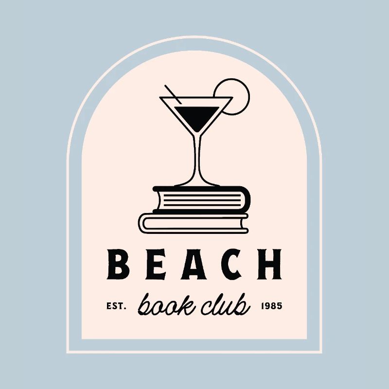 Beach book club cocktail funny reading group