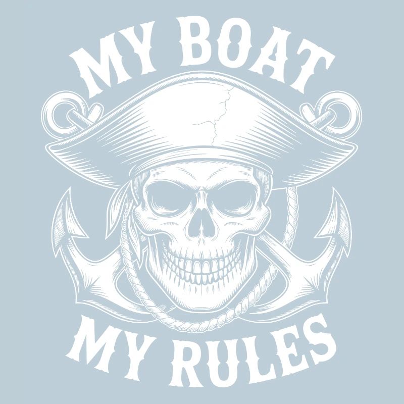 Mon bateau, mes règles – Crâne de pirate