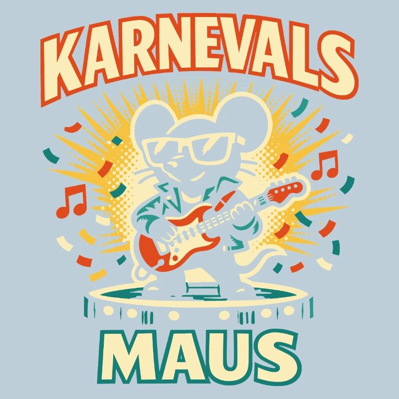 Karneval Mouse Rock Köln Geschenk Süß