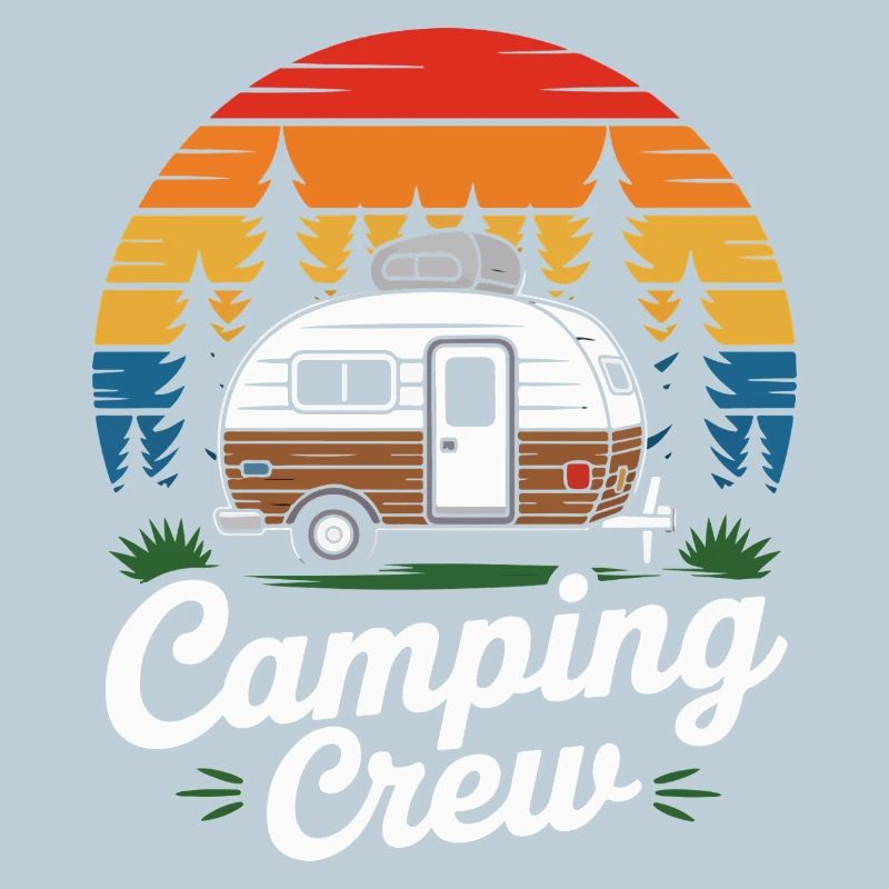 Caravane d’équipage de camping rétro