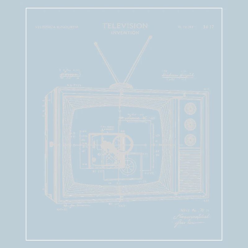 Illustration de plan de télévision vintage