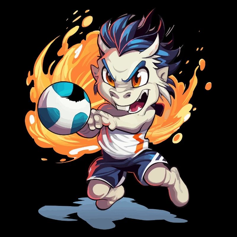 Flame Dragon Soccer Kick