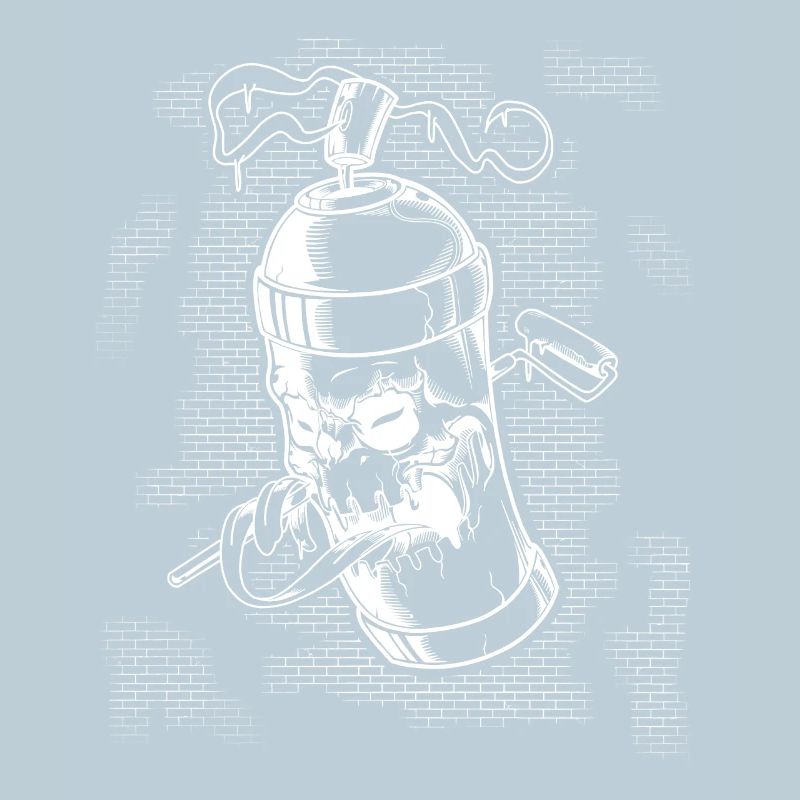 Graffiti spray can