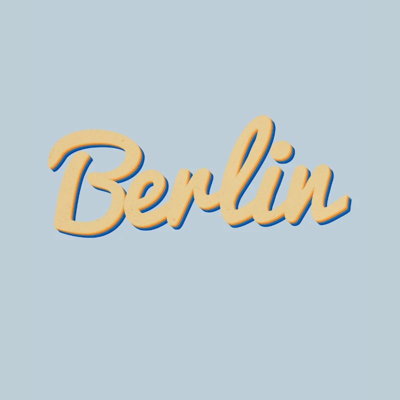 Mot-symbole Berlin Script Vintage