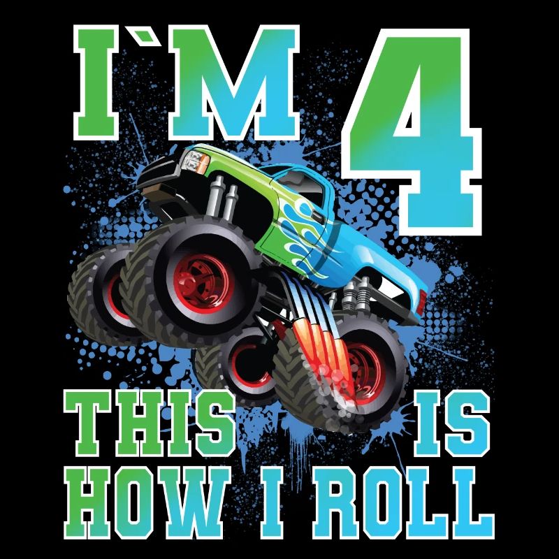 4 ans de monster-truck