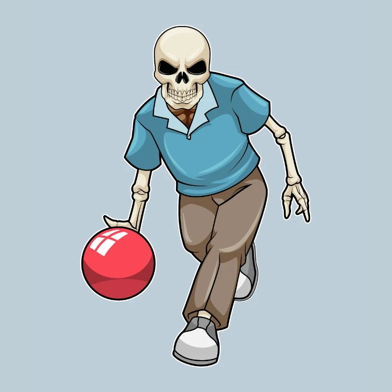 Boule de bowling squelette