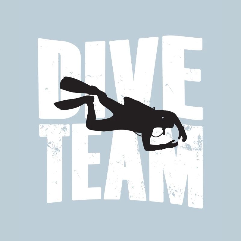 Dive Team Diver Silhouette