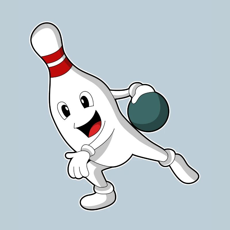 Quille à boule de bowling