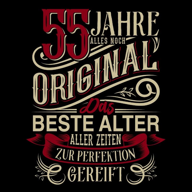 55. Geburtstag Vintage Retro
