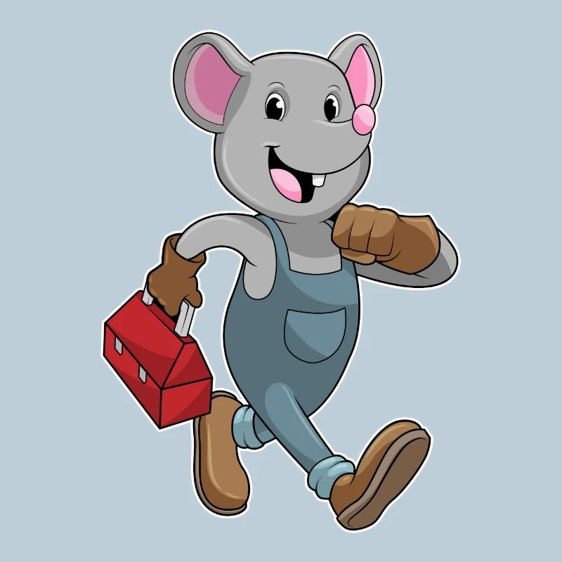 Mouse Craftsman Toolbox Crafts