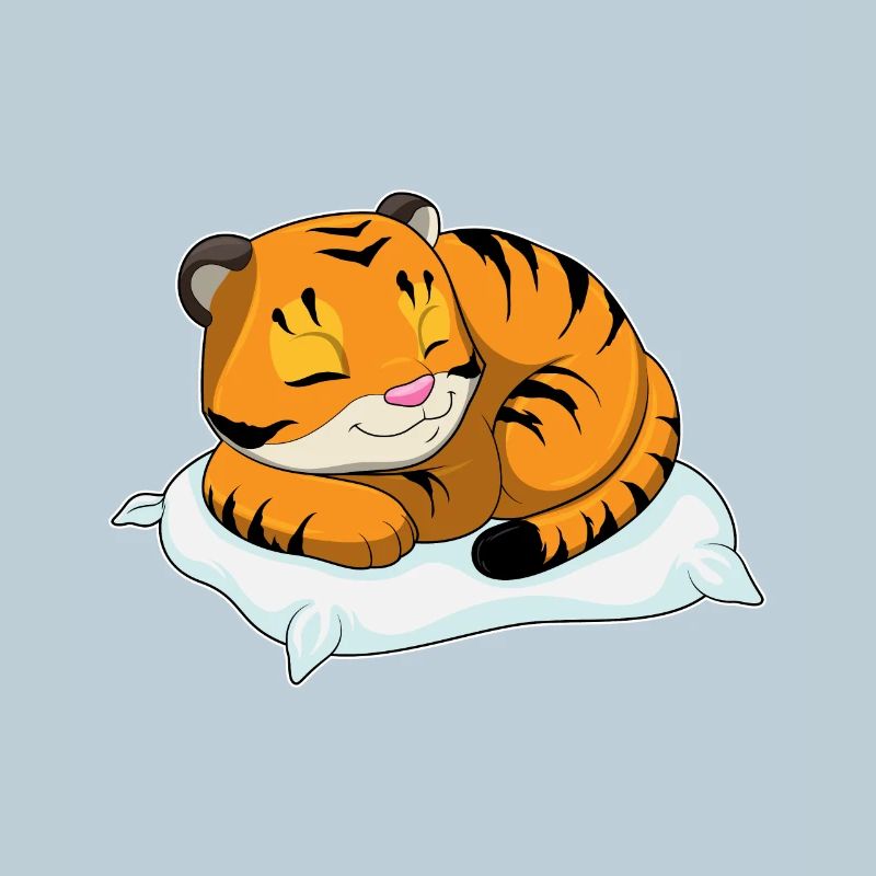 Tiger Sleeping Pillow
