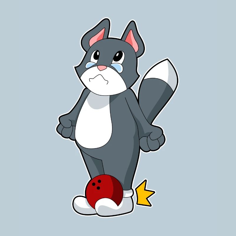 Boule de bowling pour chat