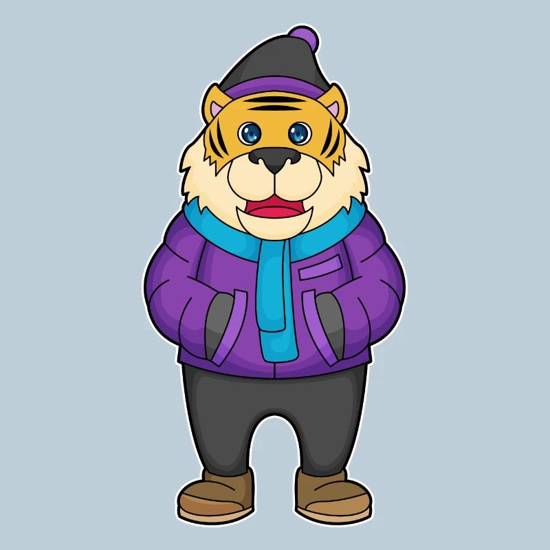 Chapeau d’hiver Écharpe de Tigre