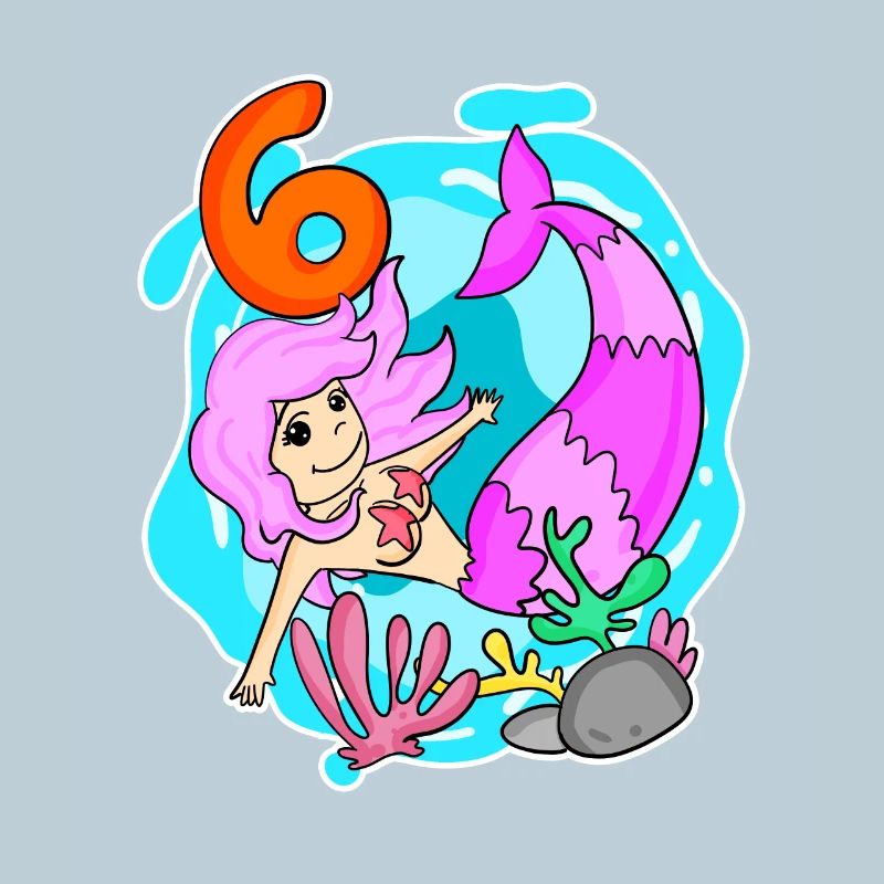 Fille 6 ans - Sirène