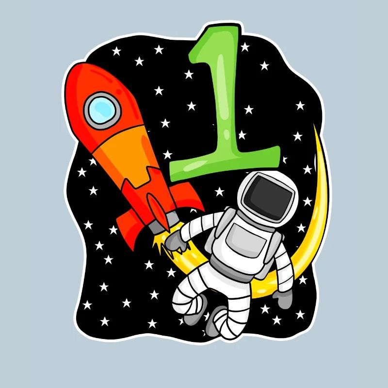 1 an Jeune astronaute