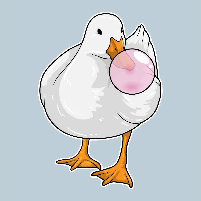 Gomme à mâcher de canard