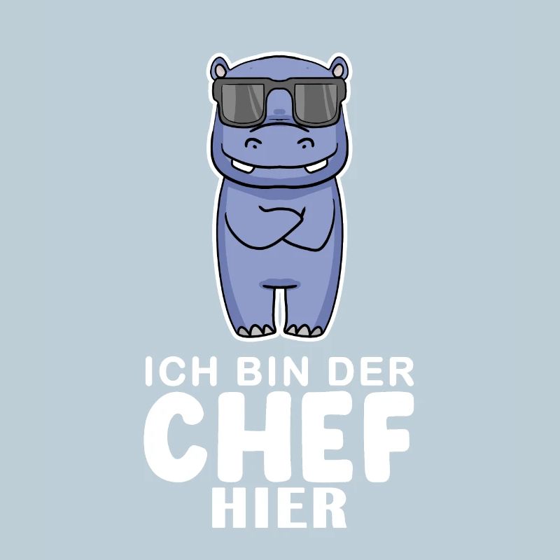 cooles Nilpferd Chef Spruch