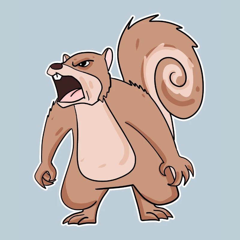 angry squirrel