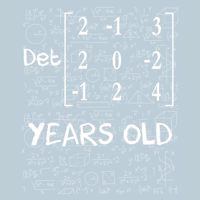 26th birthday 26 years matrix determinant