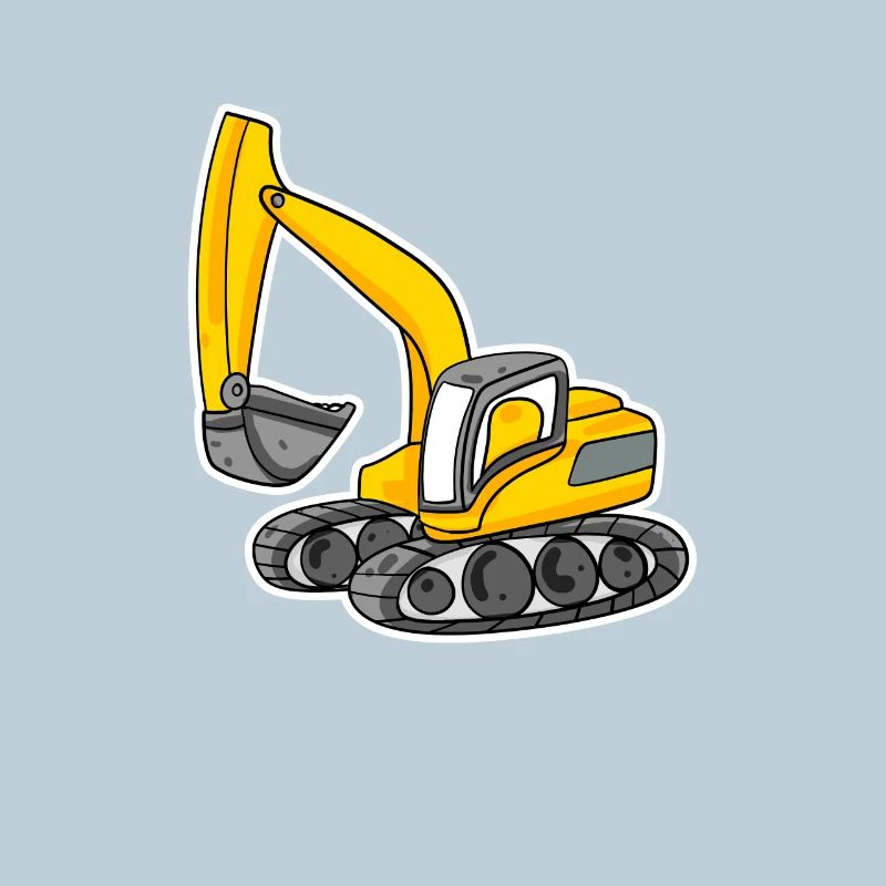 Excavator Construction Site Heavy Machinery Gift