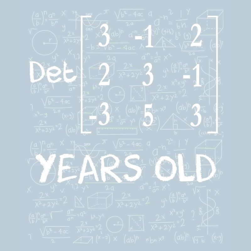 83rd birthday 83 years matrix determinant