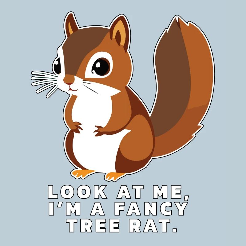 Squirrel with funny saying