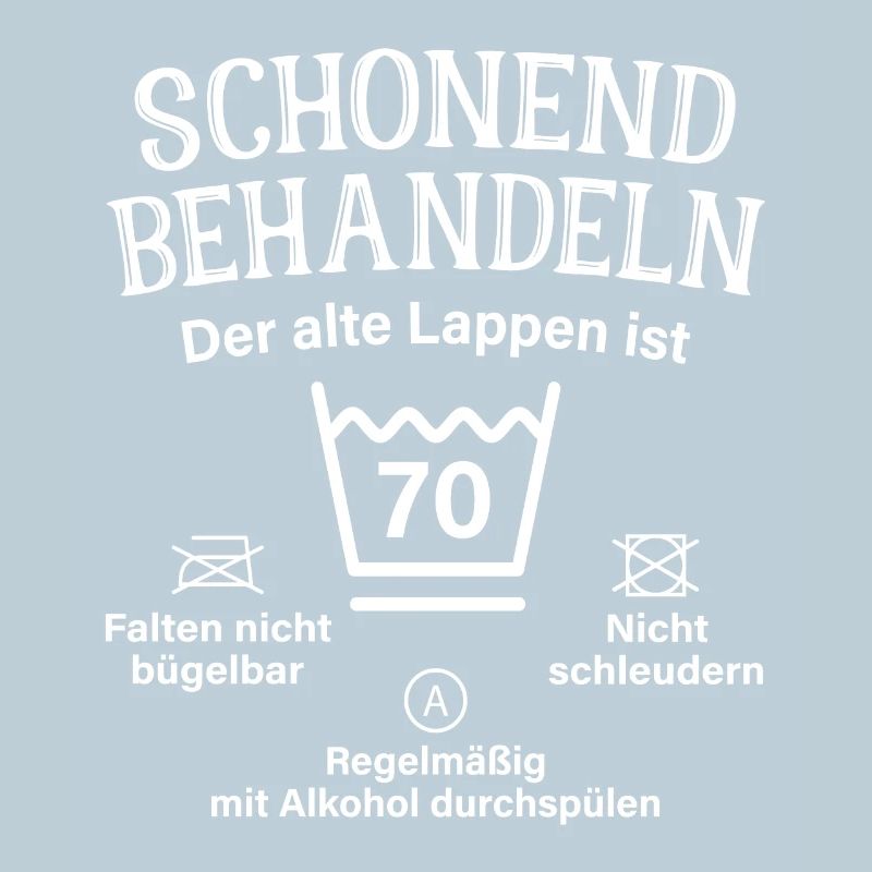 70. Geburtstag Schonend Behandeln Alte Lappen 70