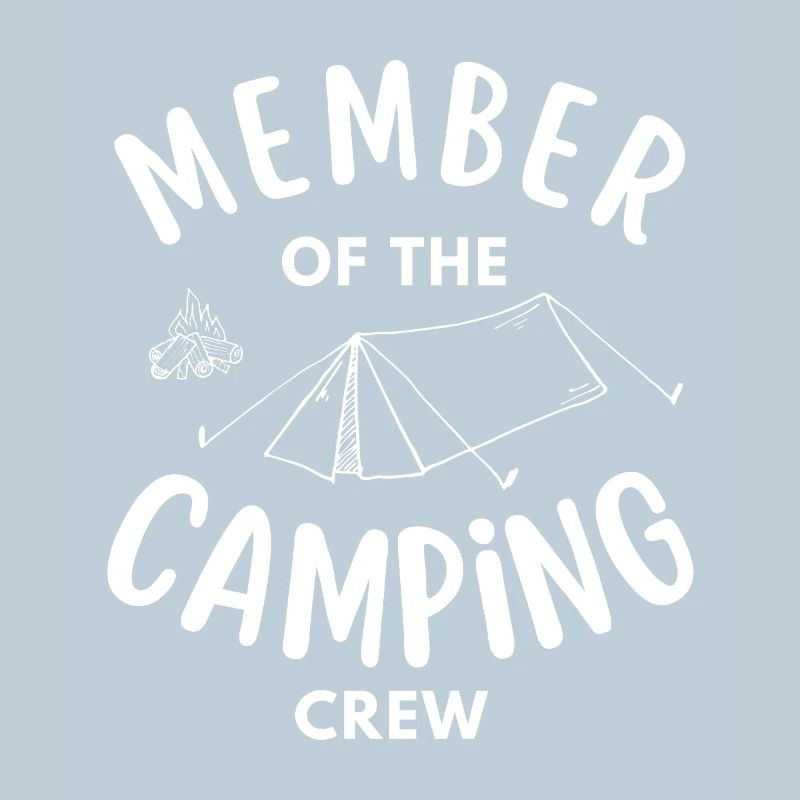 Membre de l’équipe de camping drôle