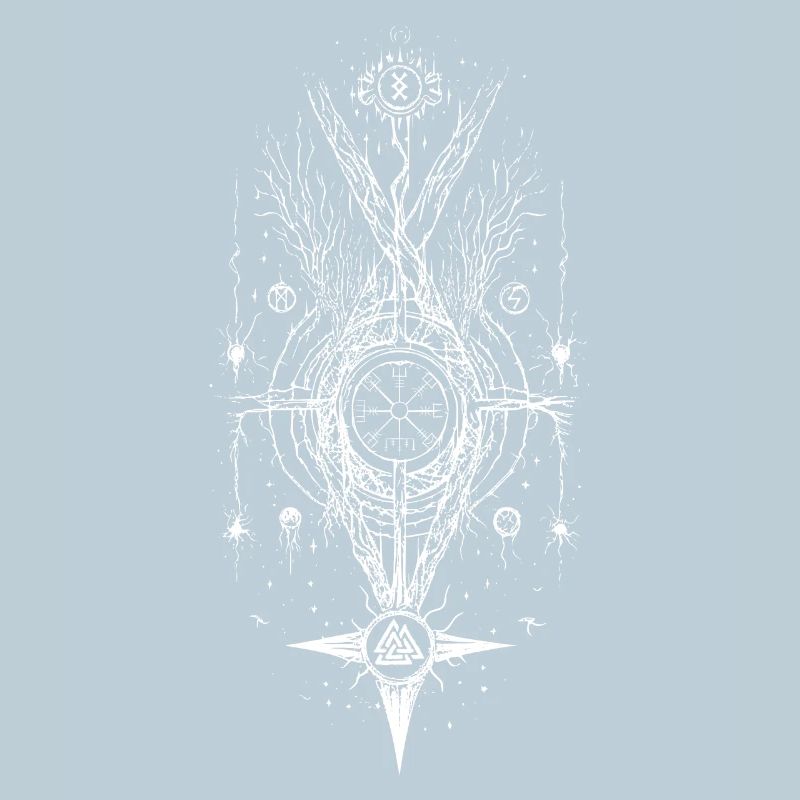 Vegvisir Wikinger Runen Kompass Symbolik Okkult