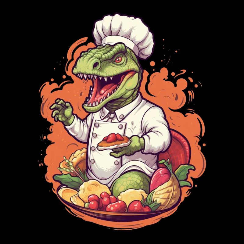 Chef dinosaure