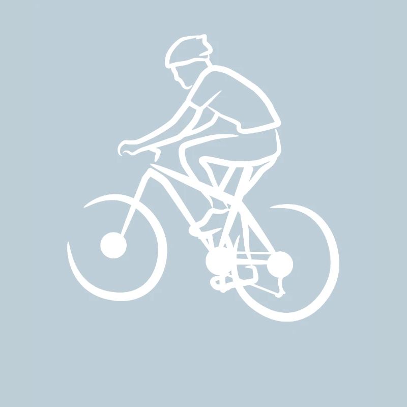Funny mountain biker