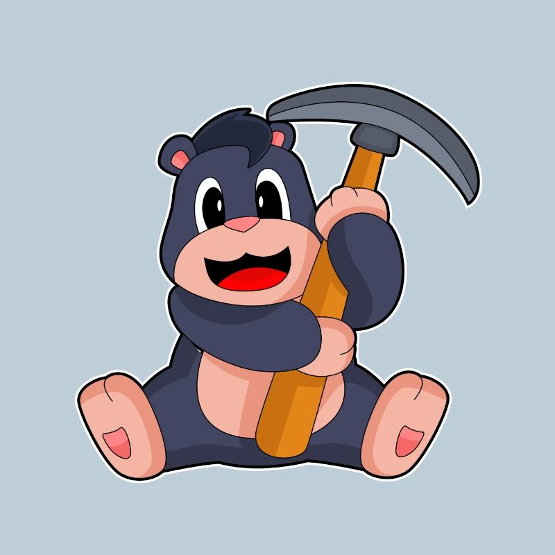 Mole Miner Pickaxe Mining