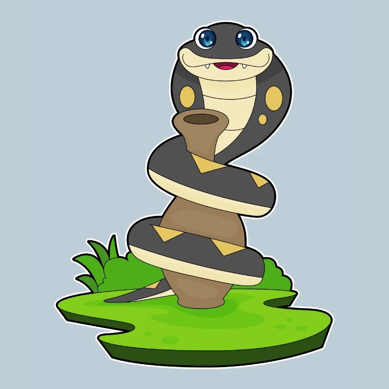 Cruche à serpent