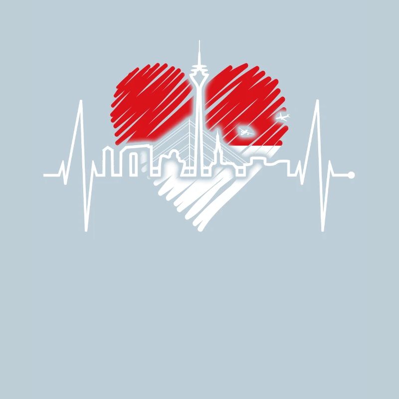 Dusseldorf Skyline Heartbeat Dear Dusseldorf