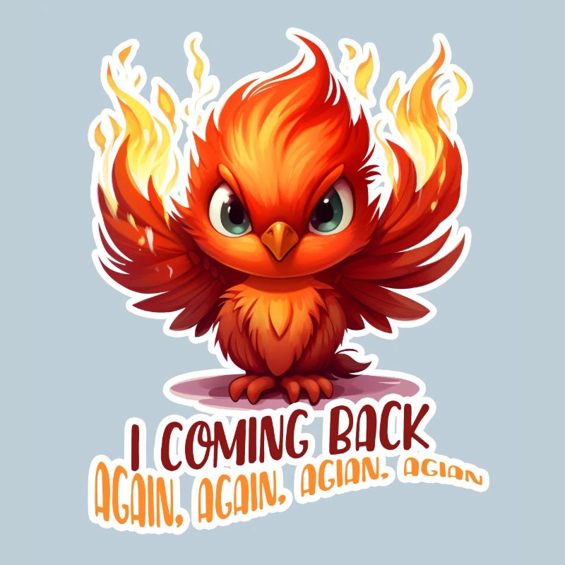 Cartoon Phoenix Come Back Again Shirt